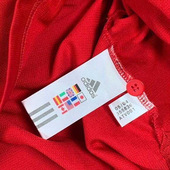 Adidas Mens Rutgers Scarlet Raiders Climalite Short Sleeve Golf Polo Red XL‎ - Picture 8 of 11